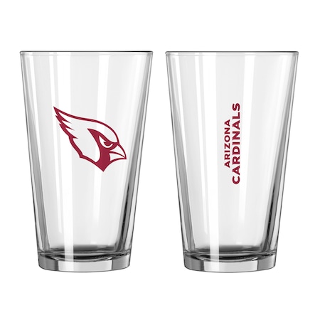 Logo Brands Arizona Cardinals 16oz Gameday Pint Glass 601-G16P-1